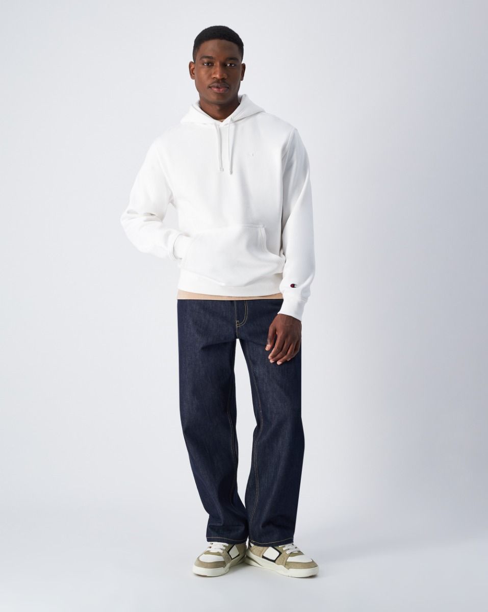 CHAMPION HOODED SWEATSHIRT เสื้อฮู้ด ผู้ชาย 220274-WW036 White - 1