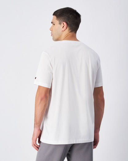 CHAMPION SS TEE เสื้อยืดทีเชิ๊ต ผู้ชาย 220278-WW036 White - 1