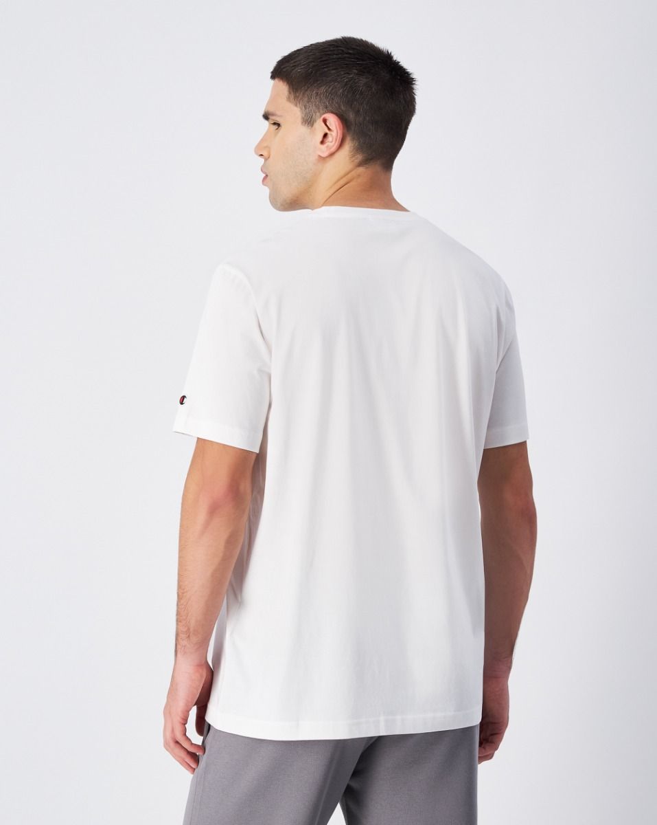 CHAMPION SS TEE เสื้อยืดทีเชิ๊ต ผู้ชาย 220278-WW036 White - 1