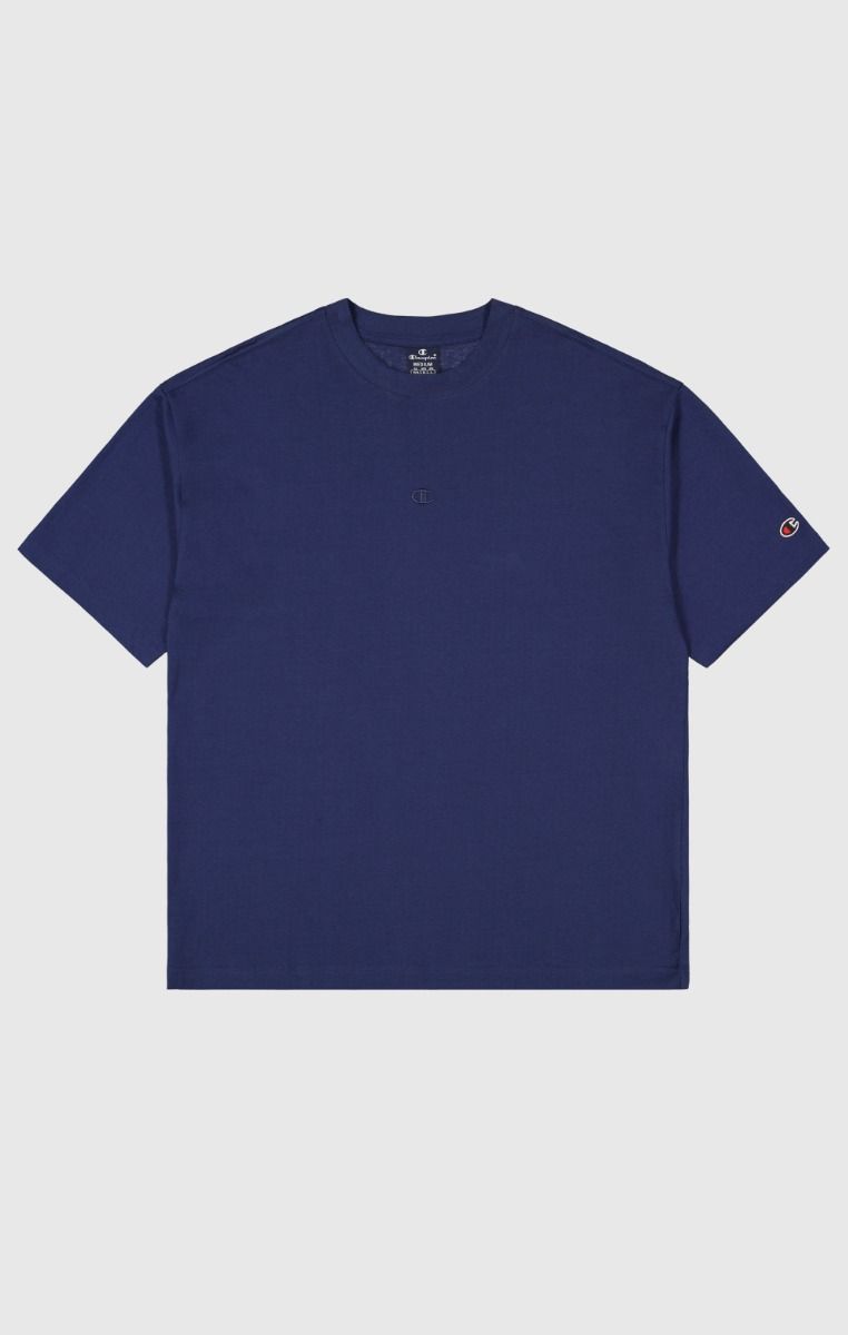 CHAMPION CREWNECK T-SHIRT เสื้อยืดทีเชิ๊ต ผู้ชาย 220279-BS561 Blue - 1