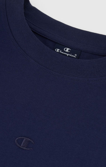 CHAMPION CREWNECK T-SHIRT เสื้อยืดทีเชิ๊ต ผู้ชาย 220279-BS561 Blue - 1