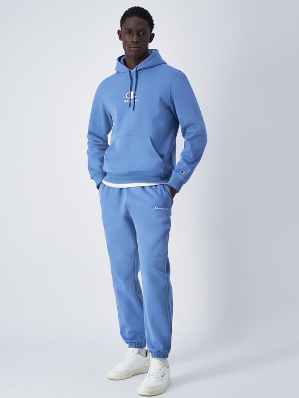 CHAMPION ELASTIC CUFF PANTS กางเกงขายาว ผู้ชาย 220295-BS099 Blue - 1 Supersports Thailand