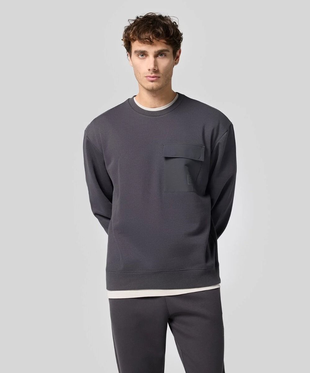 CHAMPION CREWNECK SWEATSHIRT เสื้อสเวตเชิ้ต ผู้ชาย 220406-ES503 Grey - 1