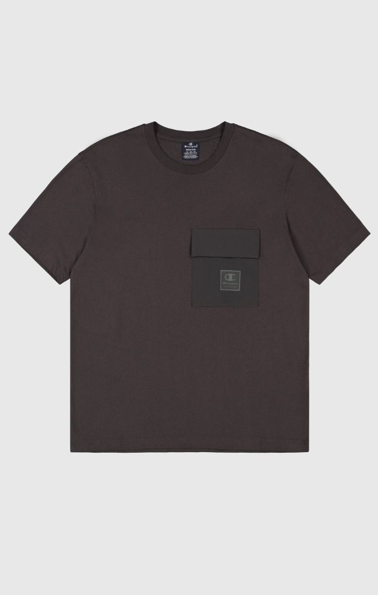 CHAMPION CREWNECK T-SHIRT เสื้อยืดทีเชิ๊ต ผู้ชาย 220407-ES503 Brown - 1 Supersports Thailand