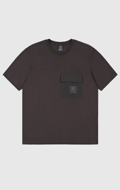 CHAMPION CREWNECK T-SHIRT เสื้อยืดทีเชิ๊ต ผู้ชาย 220407-ES503 Brown - 1