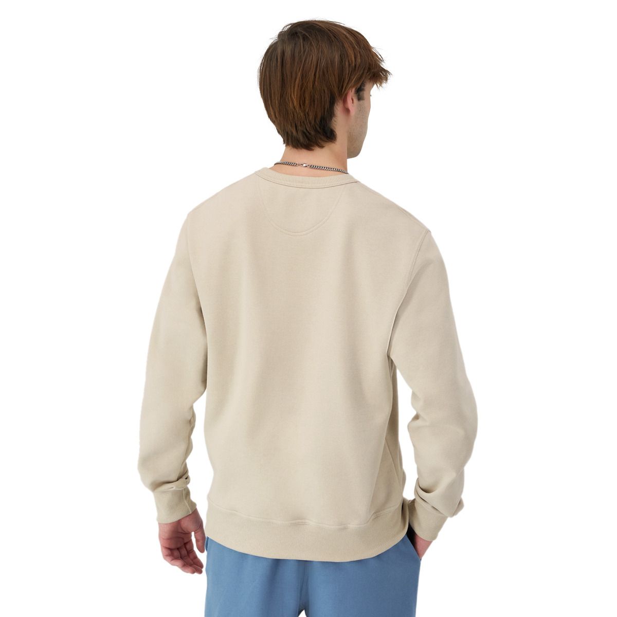CHAMPION POWERBLEND CREW เสื้อสเวตเชิ้ต ผู้ชาย S0888 407D55-AAXS Cream - 1