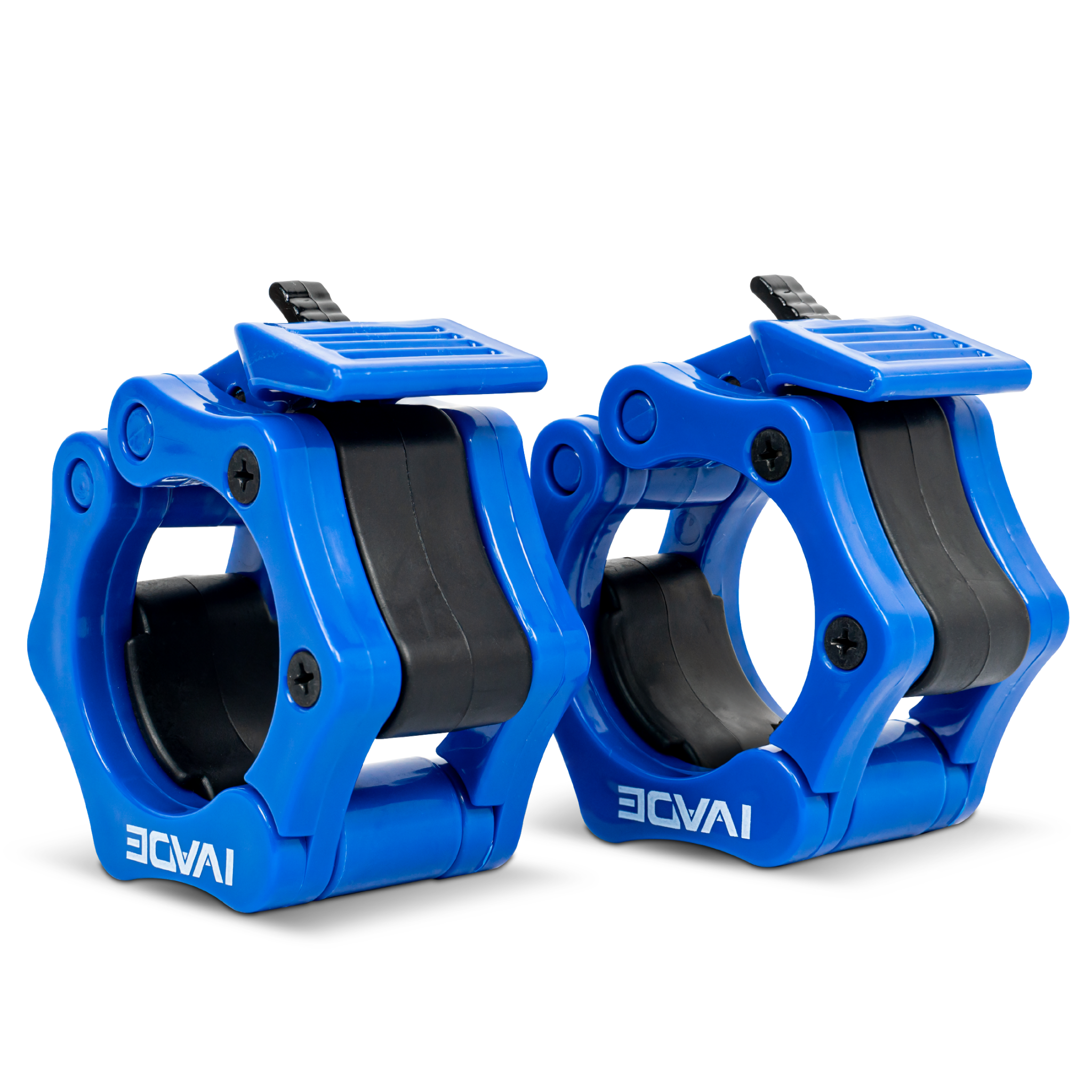 คลิปล็อคคานบาร์เบล 2 นิ้ว (Lock Jaw Olympic Collar) สีน้ำเงิน x 2 ชิ้น - 3