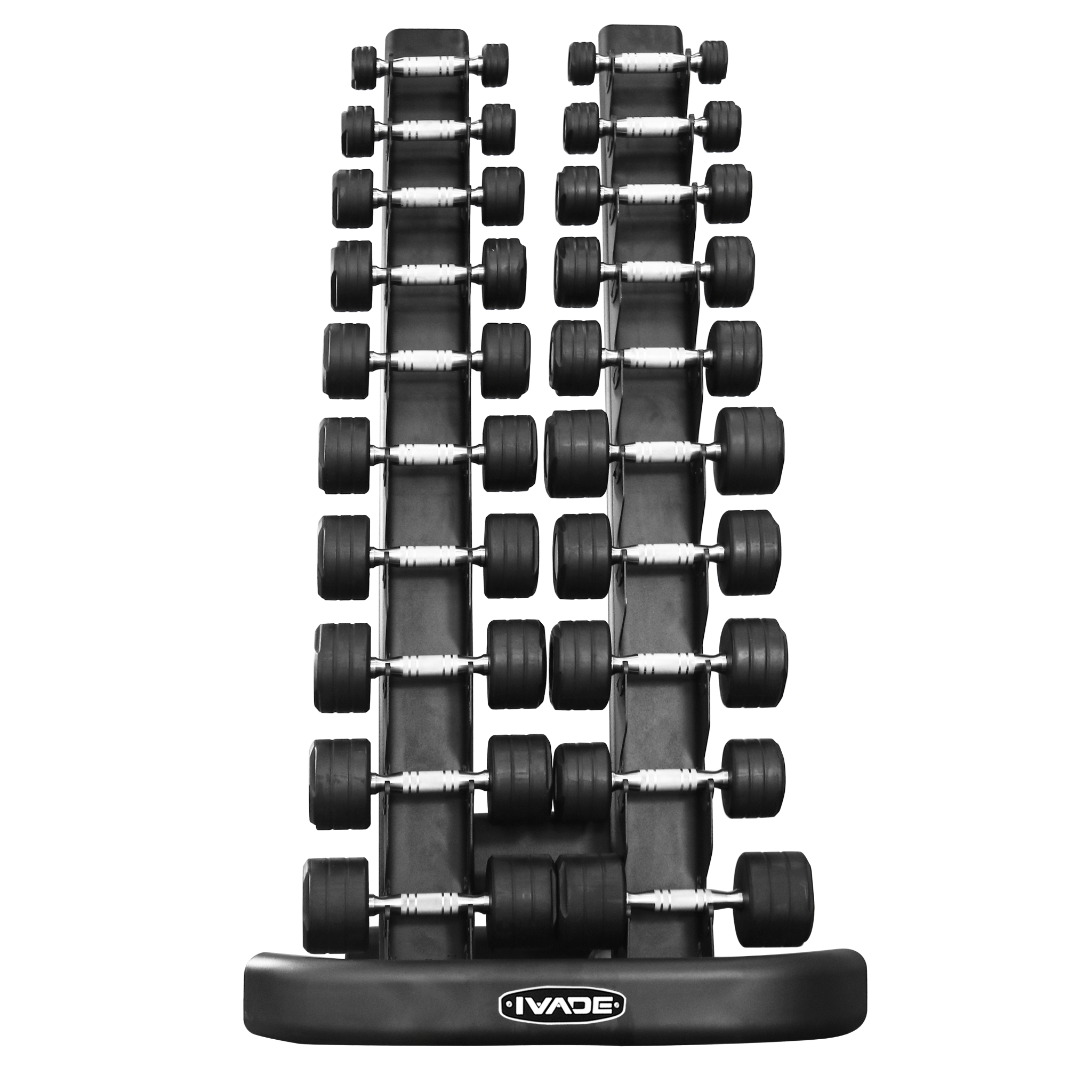 ชุดดัมเบล Studio 1-10KG 10 คู่ รวม 110KG พร้อมชั้นวาง Commercial Grade - 3