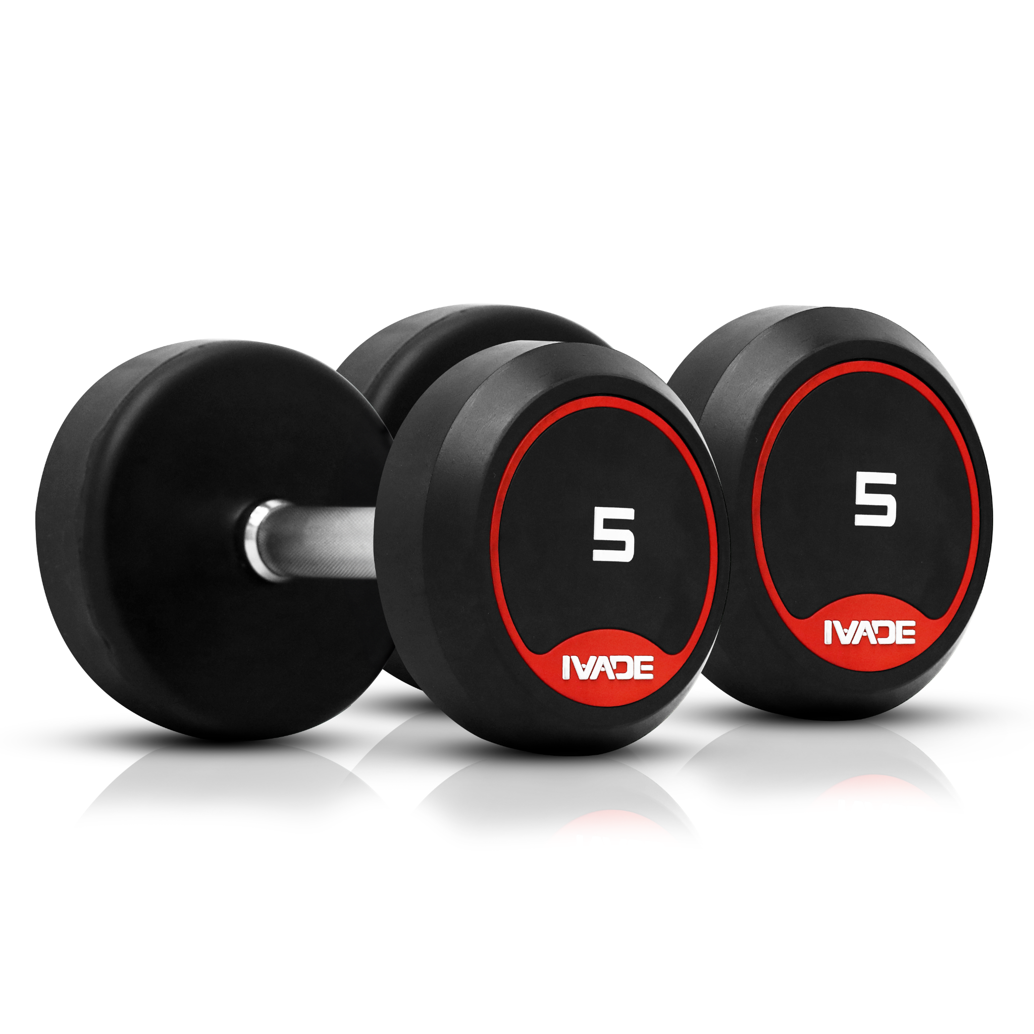 ดัมเบลกลม หุ้มยาง IVADE ขนาด 2.5-25KG x 2 ชิ้น - 3