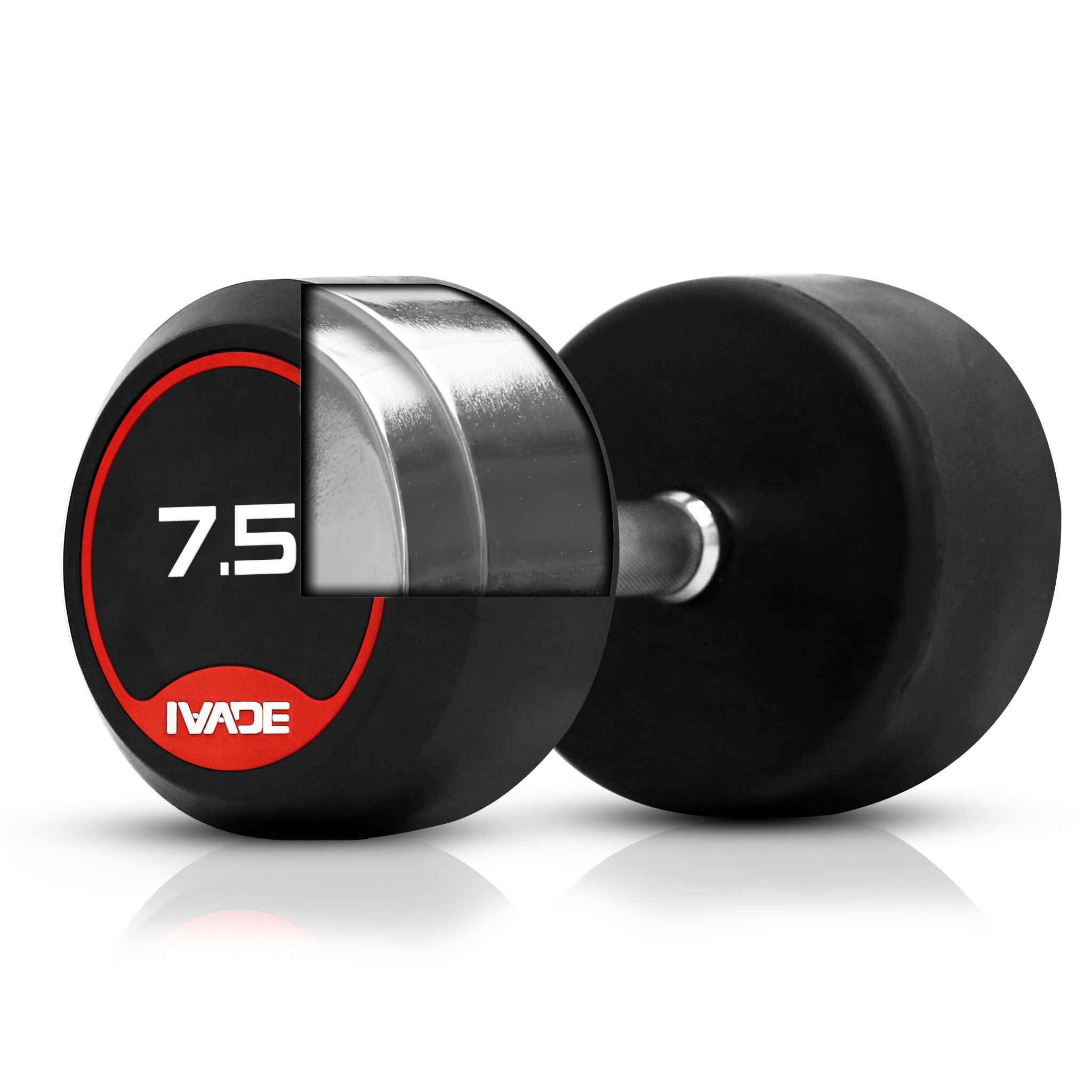 ดัมเบลกลม หุ้มยาง IVADE ขนาด 2.5-25KG x 2 ชิ้น - 6