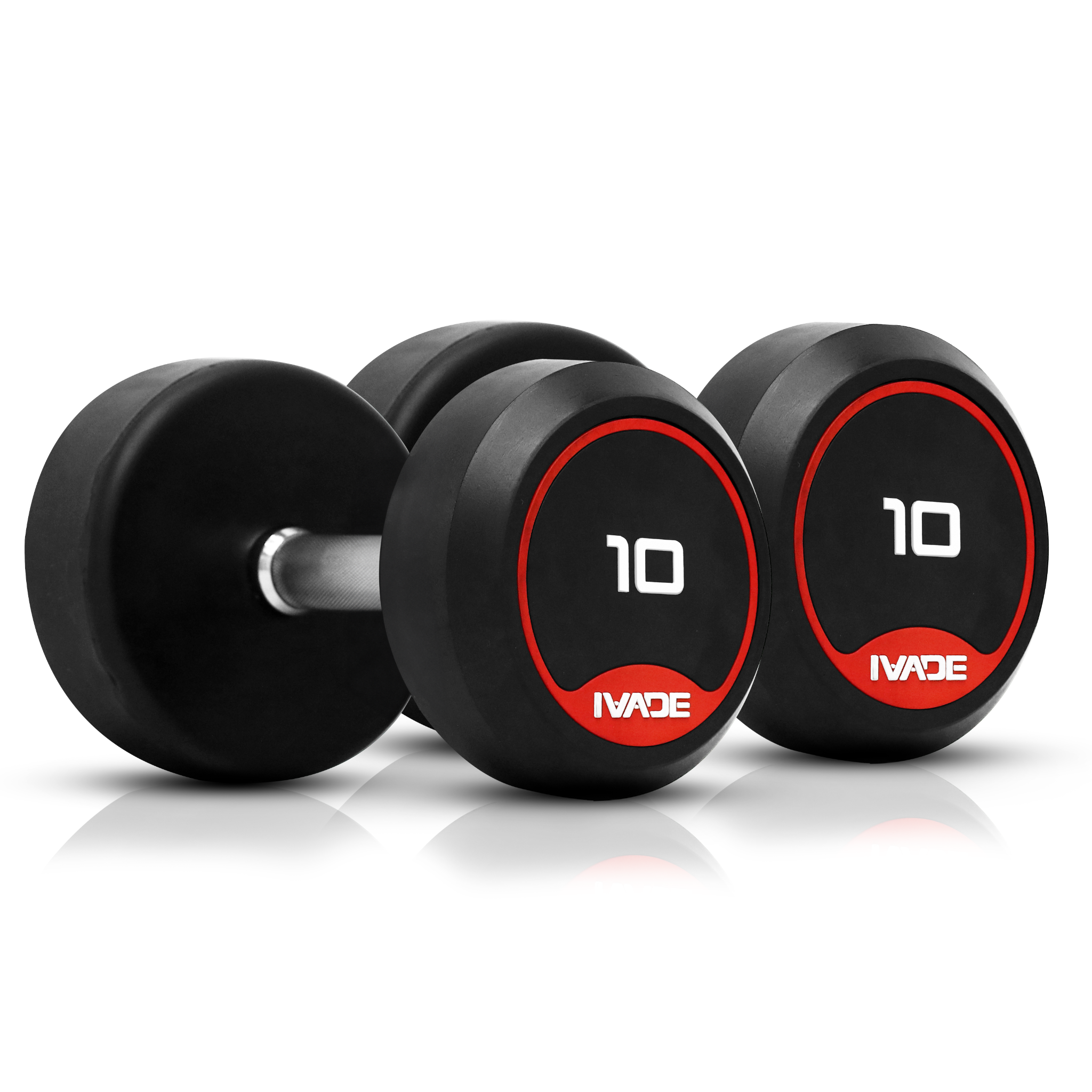 ดัมเบลกลม หุ้มยาง IVADE ขนาด 2.5-25KG x 2 ชิ้น - 7