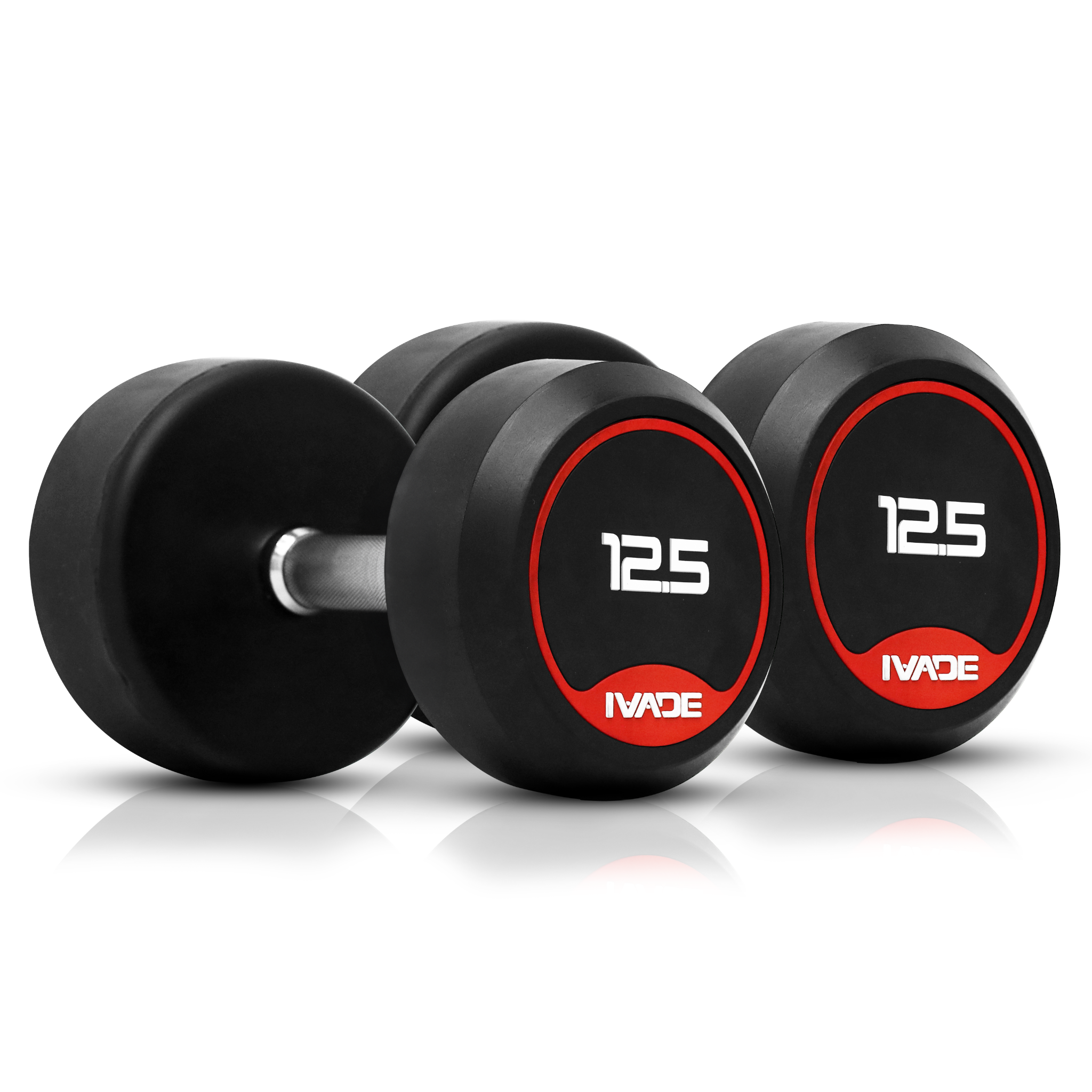 ดัมเบลกลม หุ้มยาง IVADE ขนาด 2.5-25KG x 2 ชิ้น - 9