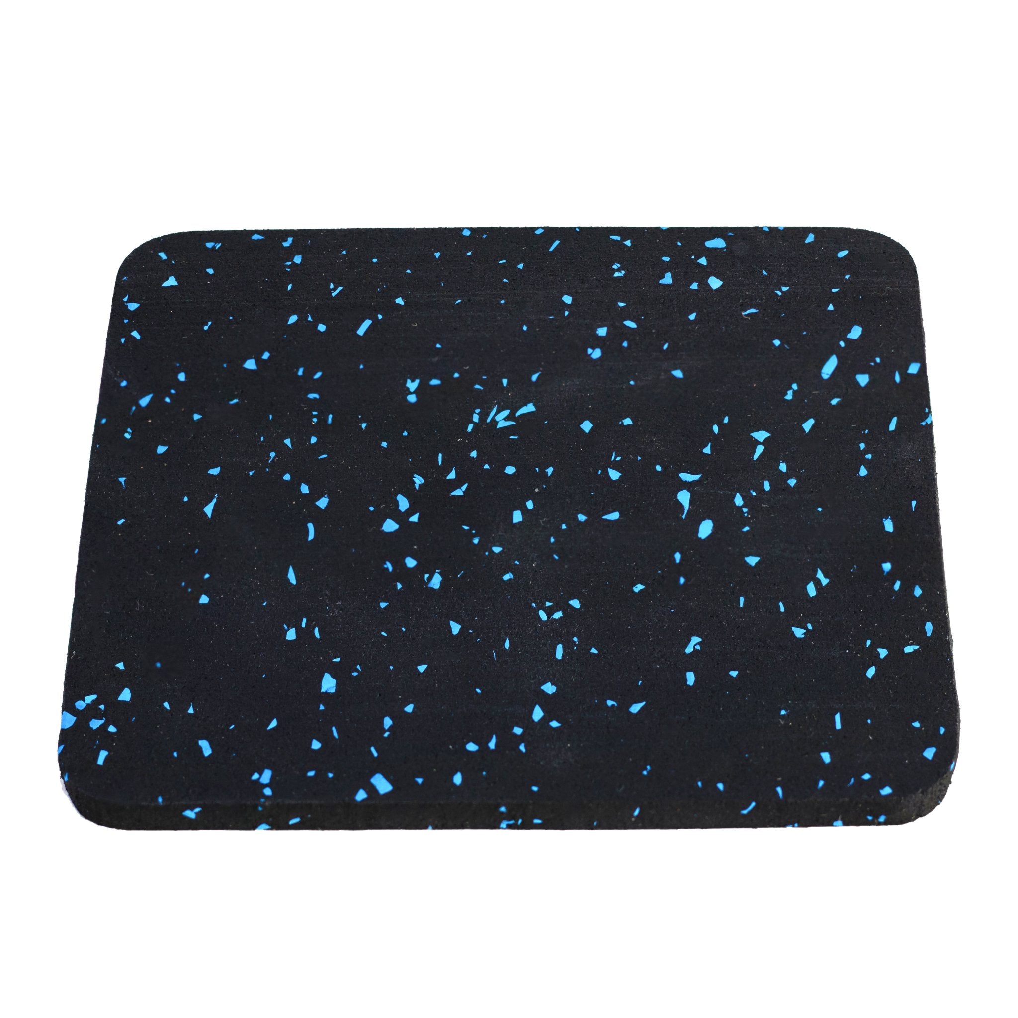 แผ่นยางรองเครื่องออกกำลังกาย ขนาด 12x12cm หนา 6mm 1 ชุด 6 แผ่น (สีดำ) - 2