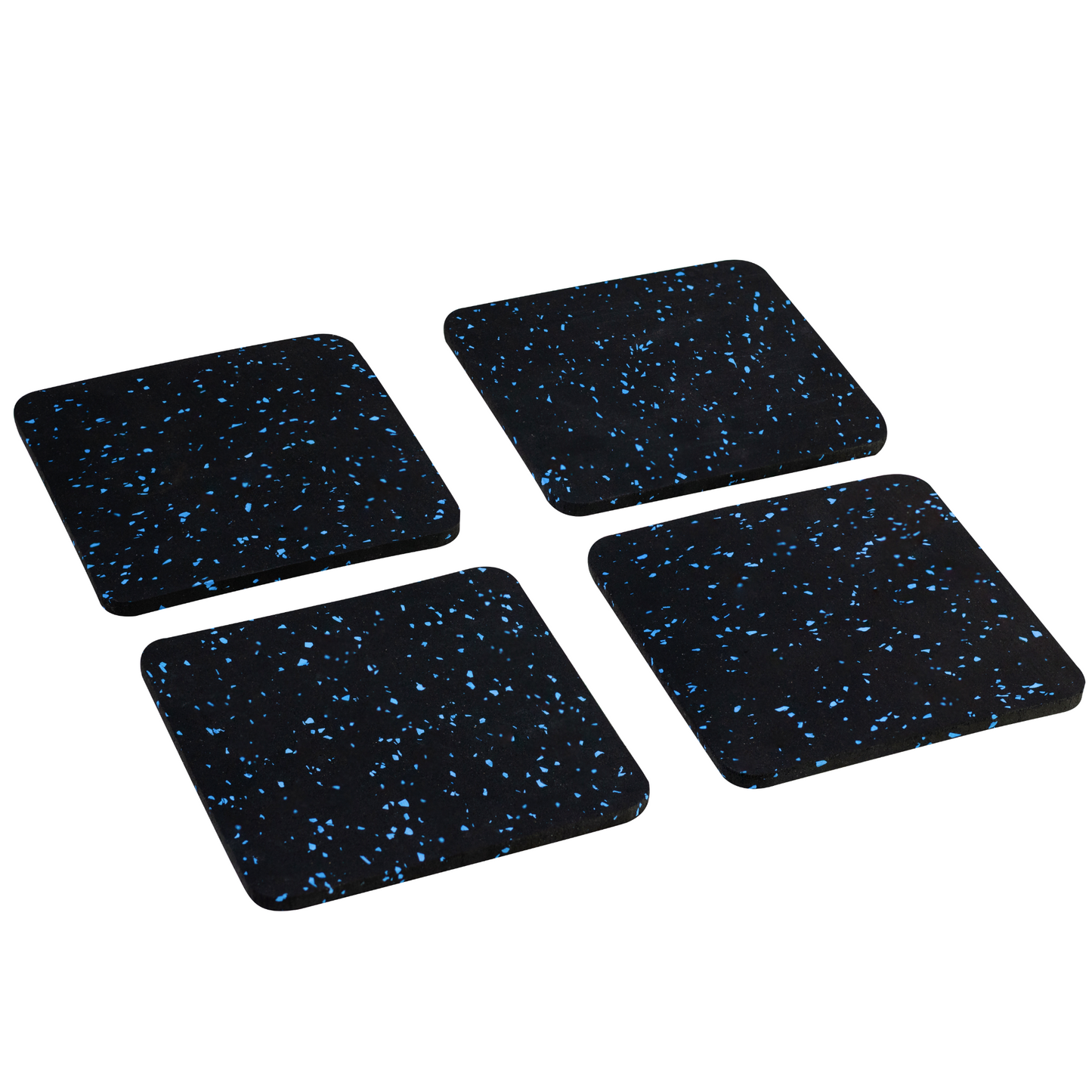 แผ่นยางรองเครื่องออกกำลังกาย ขนาด 12x12cm หนา 6mm 1 ชุด 6 แผ่น (สีดำ) - 5 Supersports Thailand