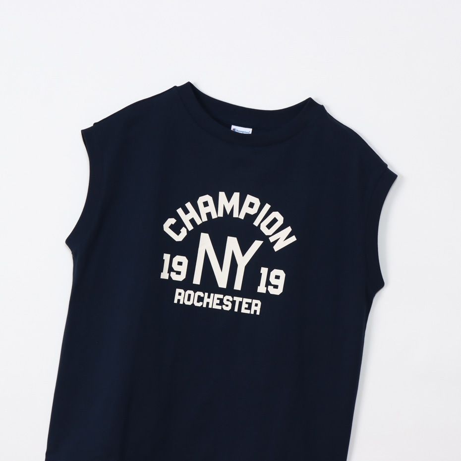 CHAMPION SLEEVELESS SHIRT เสื้อกล้าม ผู้หญิง CW-Z321-370 Blue - 3