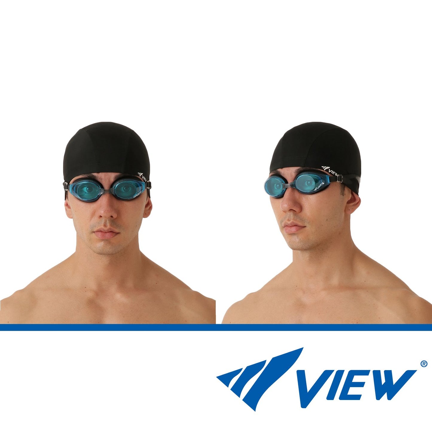 VIEW แว่นตาว่ายน้ำ ออกกำลังกาย V630ASA สีฟ้า / ดำ - 3 Supersports Thailand