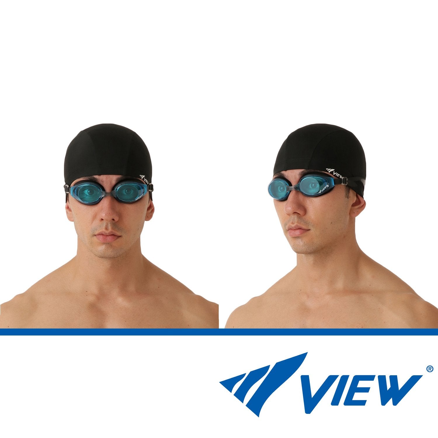 VIEW แว่นตาว่ายน้ำ ออกกำลังกาย V630ASA สีฟ้า / ดำ - 3