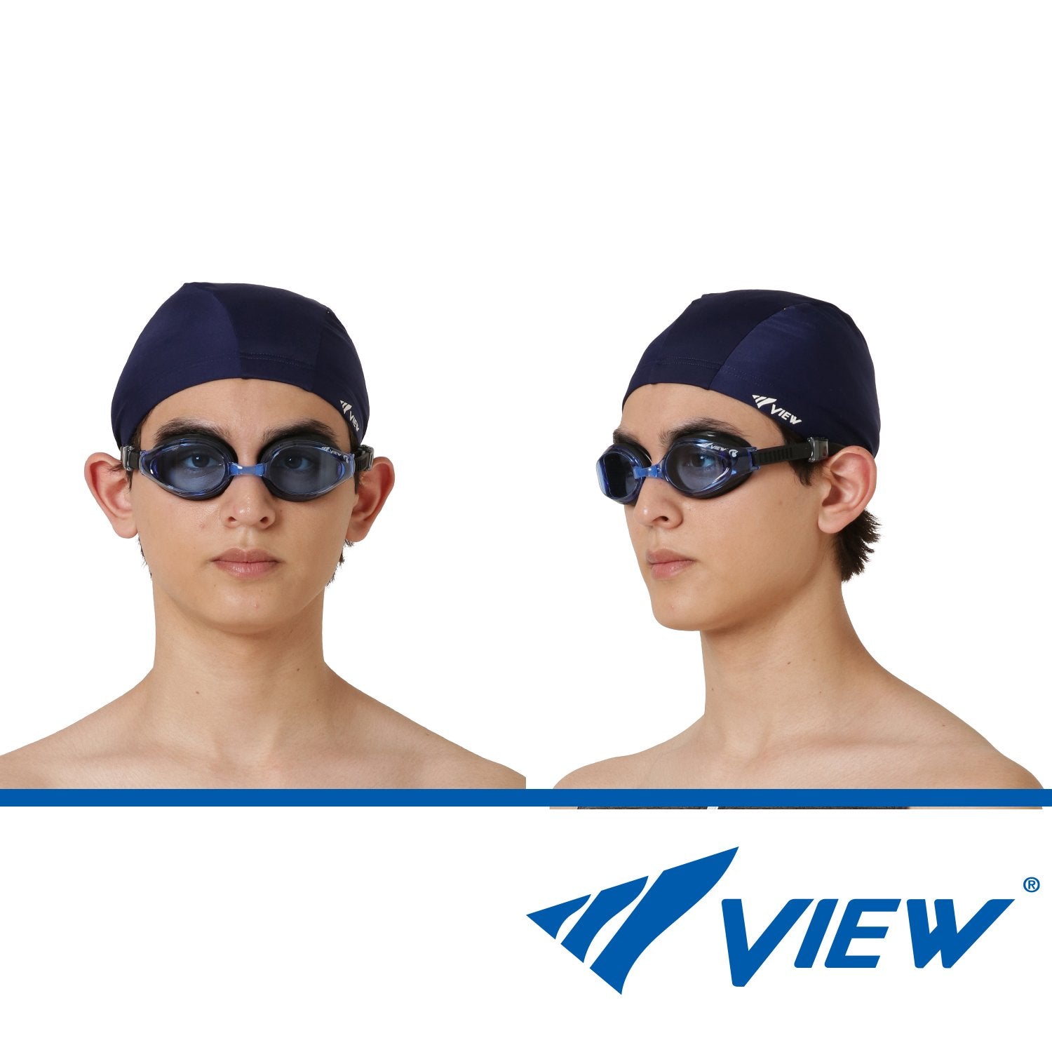 VIEW แว่นตาว่ายน้ำ ออกกำลังกาย V640ASA สีน้ำเงิน / ดำ - 5