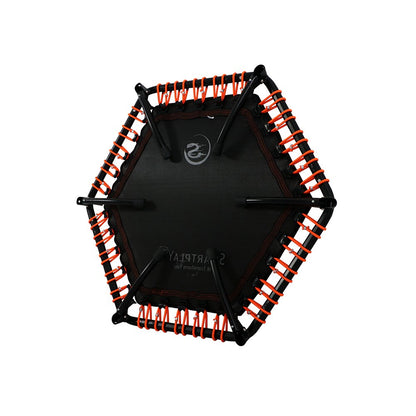 Smartplayonly แทรมโพลีนที่กระโดด รุ่นซุปเปอร์บันจี้ยางยืด ทรงหกเหลี่ยม ขนาด 44 นิ้ว สีส้ม - 3