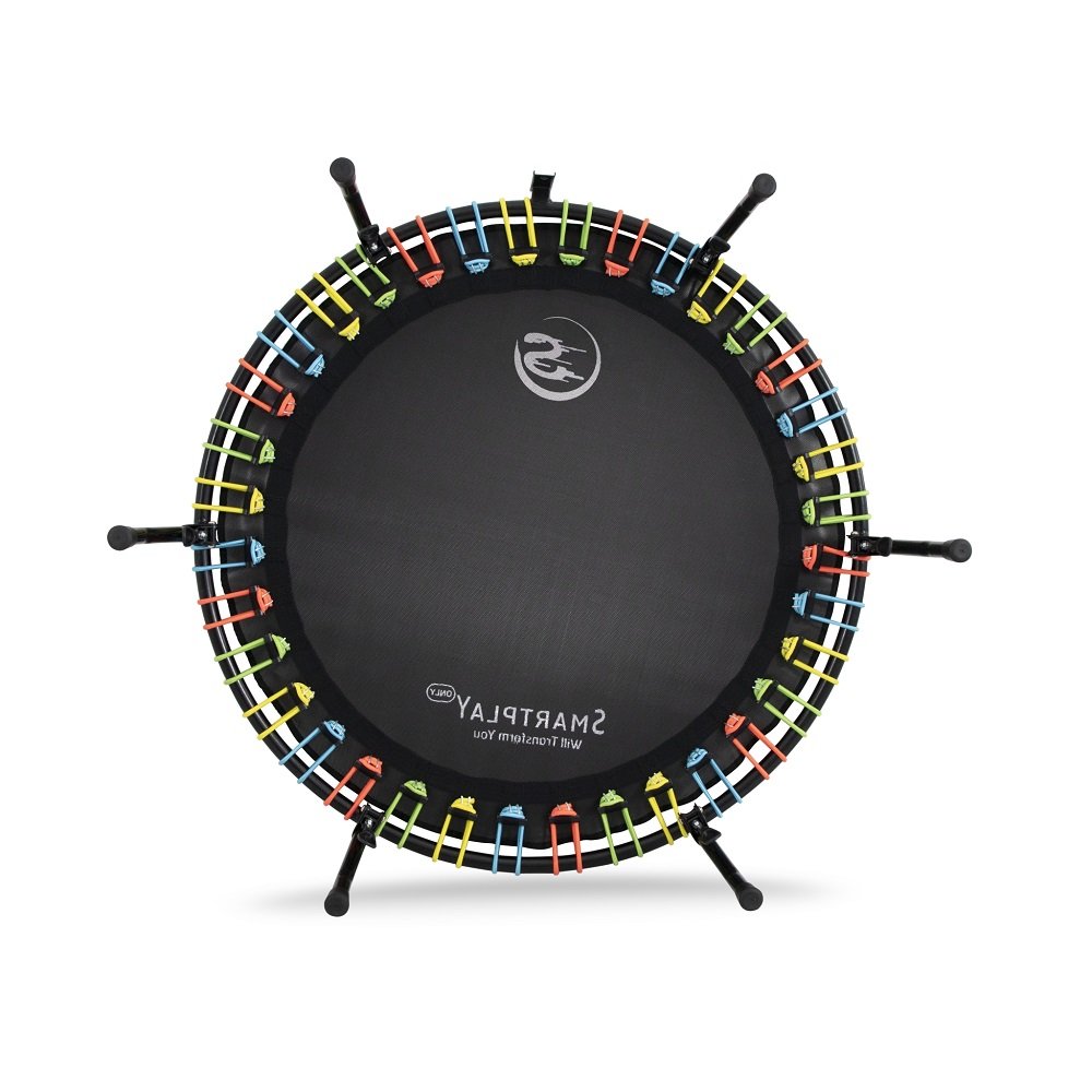 Smartplayonly แทรมโพลีนที่กระโดด รุ่น ซุปเปอร์บันจี้ยางยืด ขนาด 44 นิ้ว ทรงวงกลม ขาแมงมุมพับเก็บขาได้ หลากสี  - 6