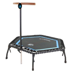 Smartplayonly แทรมโพลีนเกรดเยอรมัน รุ่นซุปเปอร์บันจี้ยางยืดทรงหกเหลี่ยม ขนาด 50 นิ้ว สีฟ้า - 1