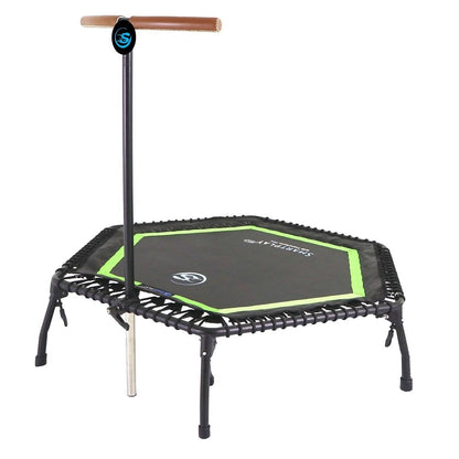 Smartplayonly แทรมโพลีนเกรดเยอรมัน รุ่นซุปเปอร์บันจี้ยางยืดทรงหกเหลี่ยม ขนาด 50 นิ้ว สีเขียว - 1