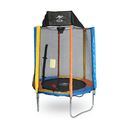 Sanook Trampoline แทรมโพลีนที่กระโดด รุ่นสแตนดาด ขนาด 8 ฟุต แถมฟรีแป้นบาส หลากสี - 1