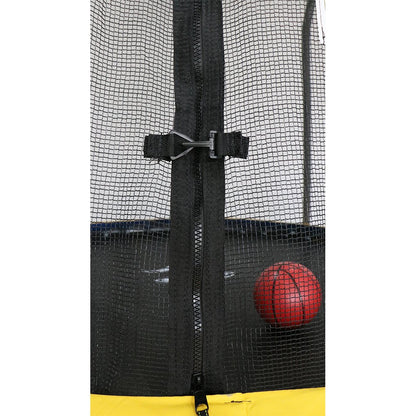 Sanook Trampoline แทรมโพลีนที่กระโดด รุ่นพรีเมียม ขนาด 7 ฟุต แถมฟรีแป้นบาส สีเหลือง - 5