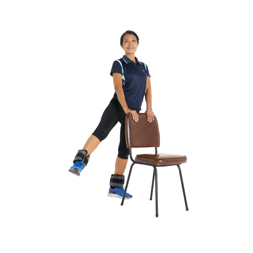EXERCISE ถุงทรายข้อเท้า/ข้อมือ ขนาดน้ำหนัก 2กก./คู่ AB3744-2 ผ้าร่ม สีเทา - 5
