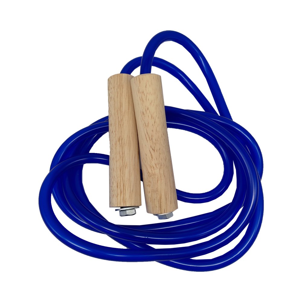 EXERCISE เชือกกระโดดนักมวย PVC สีน้ำเงิน - 2