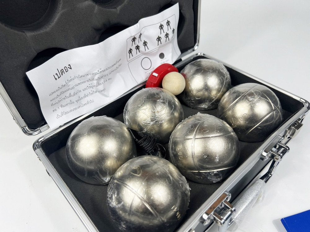 Grand Sport ลูกเปตอง เปตอง CANNON GOLD ชุด 6 ลูก สีทอง บรรจุในกล่องอลูมิเนียม แกรนด์สปอร์ต - 3