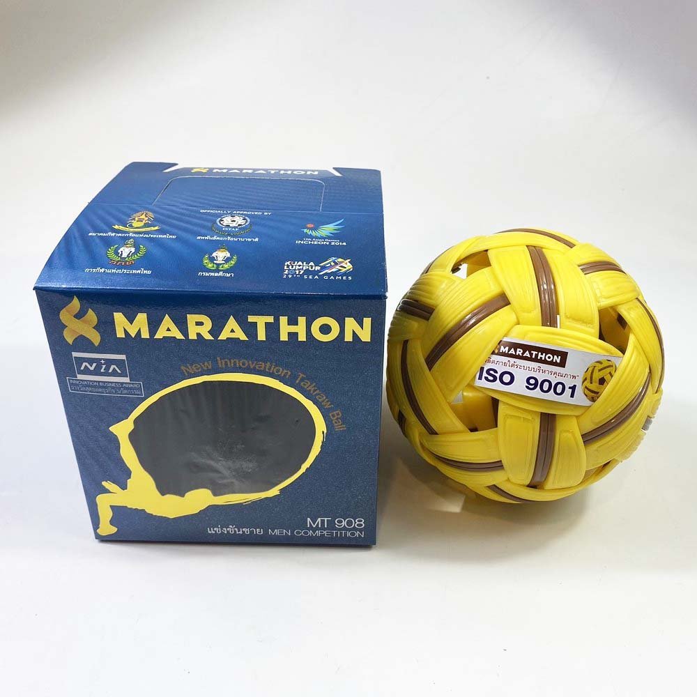 Marathon มาราธอน ตระกร้อ MT908 ลูกตะกร้อ แข่งขันนานาชาติ มาตรฐานตะกร้อโลก - 1