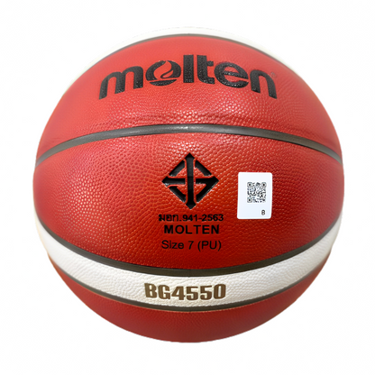 Molten บาสเกตบอล B7G4550 หนัง PU มีมอก. ลูกบาส เบอร์7 รุ่นแข่งขัน รุ่นใหม่ ลายหนังใกล้เคียง GG7X - 1