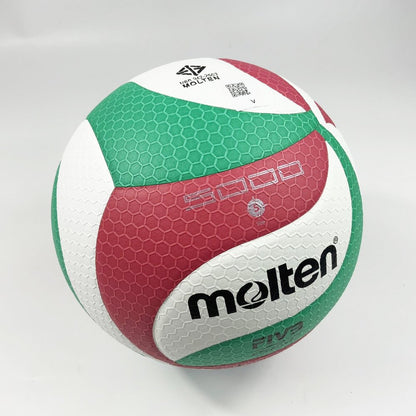 Molten วอลเลย์บอล V5M5000 ลูกวอลเลย์ หนัง PU คุณภาพหนังนิ่มเป็นพิเศษ มีมอก. รุ่นแข่งขันนานาชาติ - 3