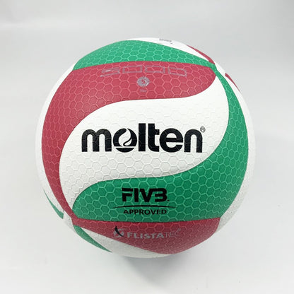 Molten วอลเลย์บอล V5M5000 ลูกวอลเลย์ หนัง PU คุณภาพหนังนิ่มเป็นพิเศษ มีมอก. รุ่นแข่งขันนานาชาติ - 1
