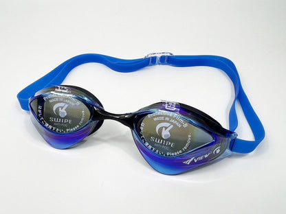 แว่นตาว่ายน้ำ VIEW รุ่น V230ASAMCSKBL เลนส์ป้องกันรังสี UV สำหรับแข่งขัน - 1