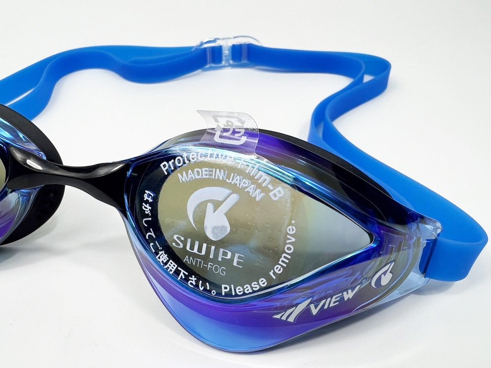 แว่นตาว่ายน้ำ VIEW รุ่น V230ASAMCSKBL เลนส์ป้องกันรังสี UV สำหรับแข่งขัน - 2 Supersports Thailand