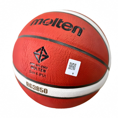 Molten บาสเกตบอล B6G3850 หนัง PU มีมอก. ลูกบาส เบอร์6 รุ่นแข่งขัน รุ่นใหม่ - Supersports Thailand