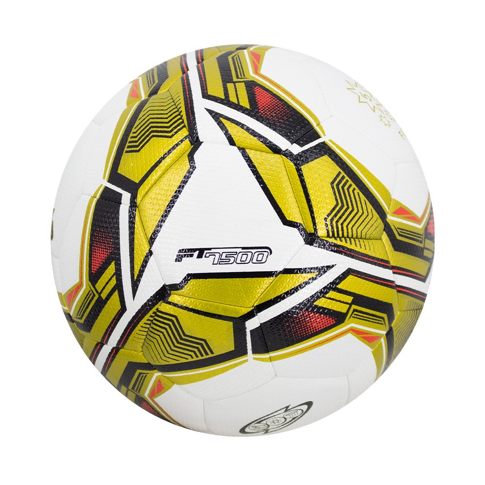 FBT ฟุตบอล FIVE STAR No.5 หนังเย็บ No.F7500 31693 - ขาว-ทอง - Supersports Thailand Supersports Thailand