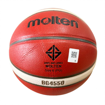 Molten บาสเกตบอล B6G4550 หนัง PU มีมอก. ลูกบาส เบอร์6 รุ่นแข่งขัน