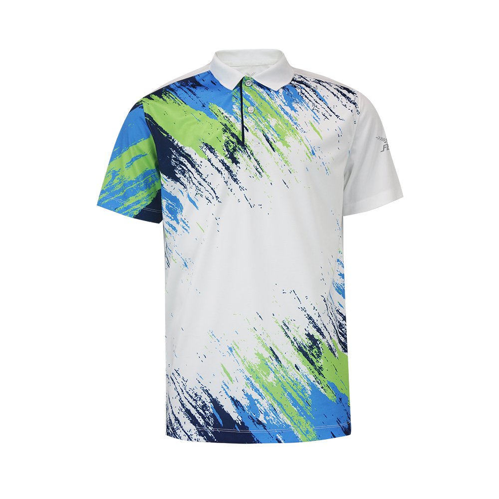 FBT เสื้อโปโล พิมพ์ลาย ขาว-กรม (UNISEX) A2C421 - Supersports Thailand