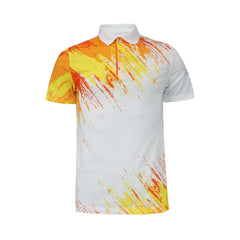 FBT เสื้อโปโล พิมพ์ลาย ขาว-ส้ม (UNISEX) A2C421 - Supersports Thailand