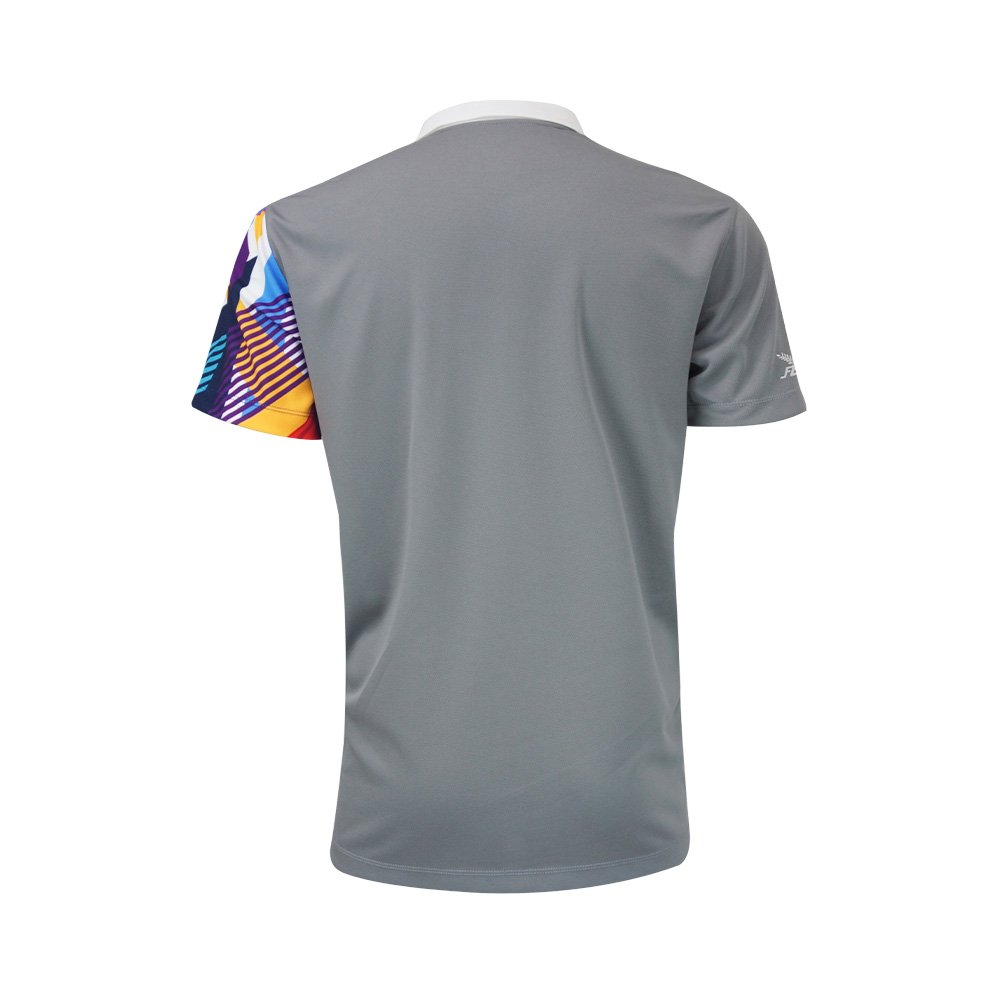 FBT เสื้อโปโล พิมพ์ลาย เทา-ขาว (UNISEX) A2C422 - Supersports Thailand Supersports Thailand