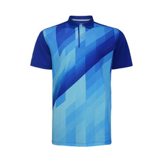 FBT เสื้อโปโล พิมพ์ลาย น้ำเงิน-ขาว (UNISEX) A2C423