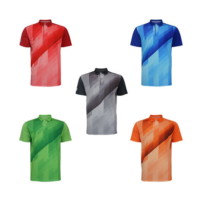 FBT เสื้อโปโล พิมพ์ลาย น้ำเงิน-ขาว (UNISEX) A2C423