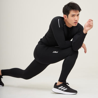 FBT เสื้อรัดกล้ามเนื้อ แขนยาว Black C9K522