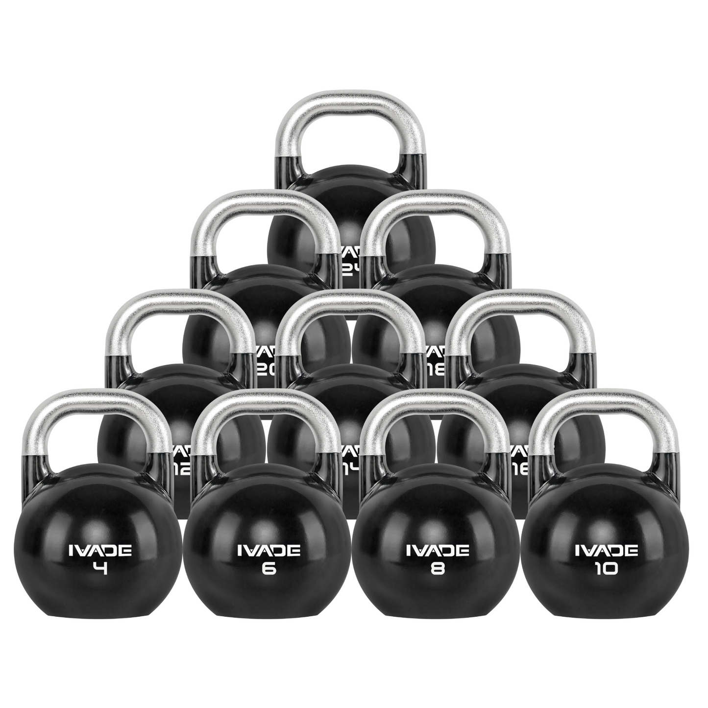 ชุดเคตเทิลเบล COMPETITION STEEL 4-24KG