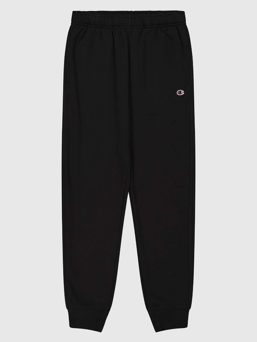 CHAMPION RIB CUFF PANTS กางเกงขายาว ผู้ชาย 220299-KK001 Black - 1