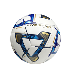 FBT FIVE STAR ลูกฟุตบอลหนังเย็บ หนังนุ่ม เบอร์ 5 31692 - ฟ้า-กรม - Supersports Thailand