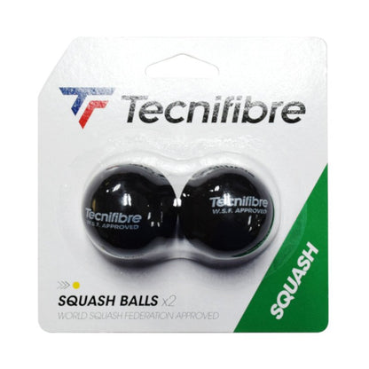 Tecnifibre ลูกสควอช 1 จุดเหลือง WSF certified 52883 - Supersports Thailand